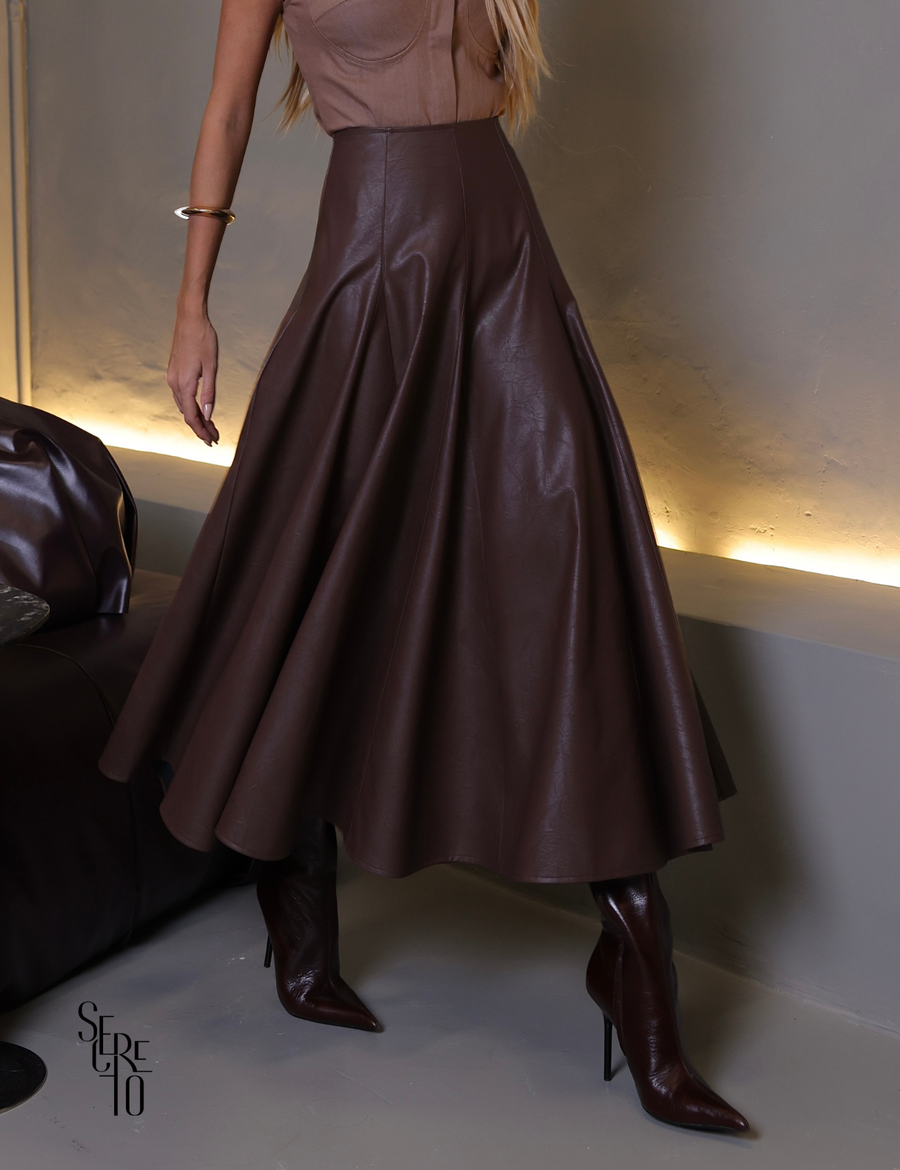 Saia Midi Courino Khris Café
