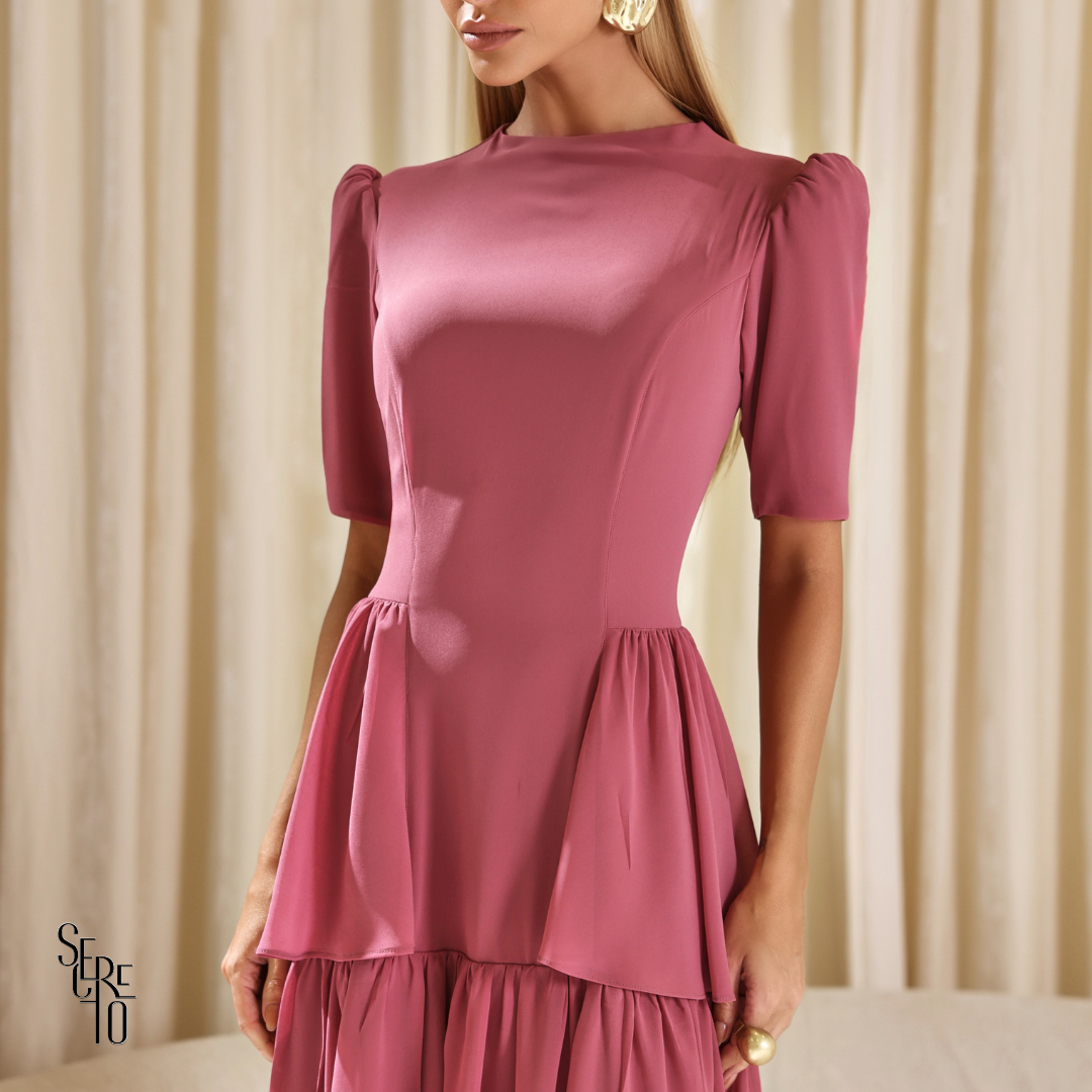 Vestido Longo Camadas Aisha Rosê