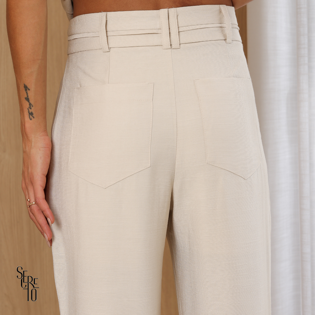 Calça Alfaiataria Cora Off White