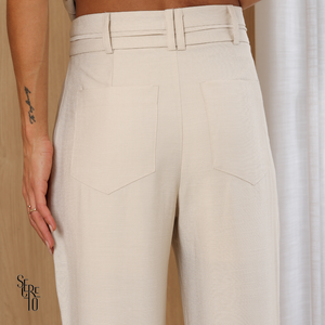 Calça Alfaiataria Cora Off White