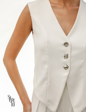 Conjunto Colete Alyne Off White