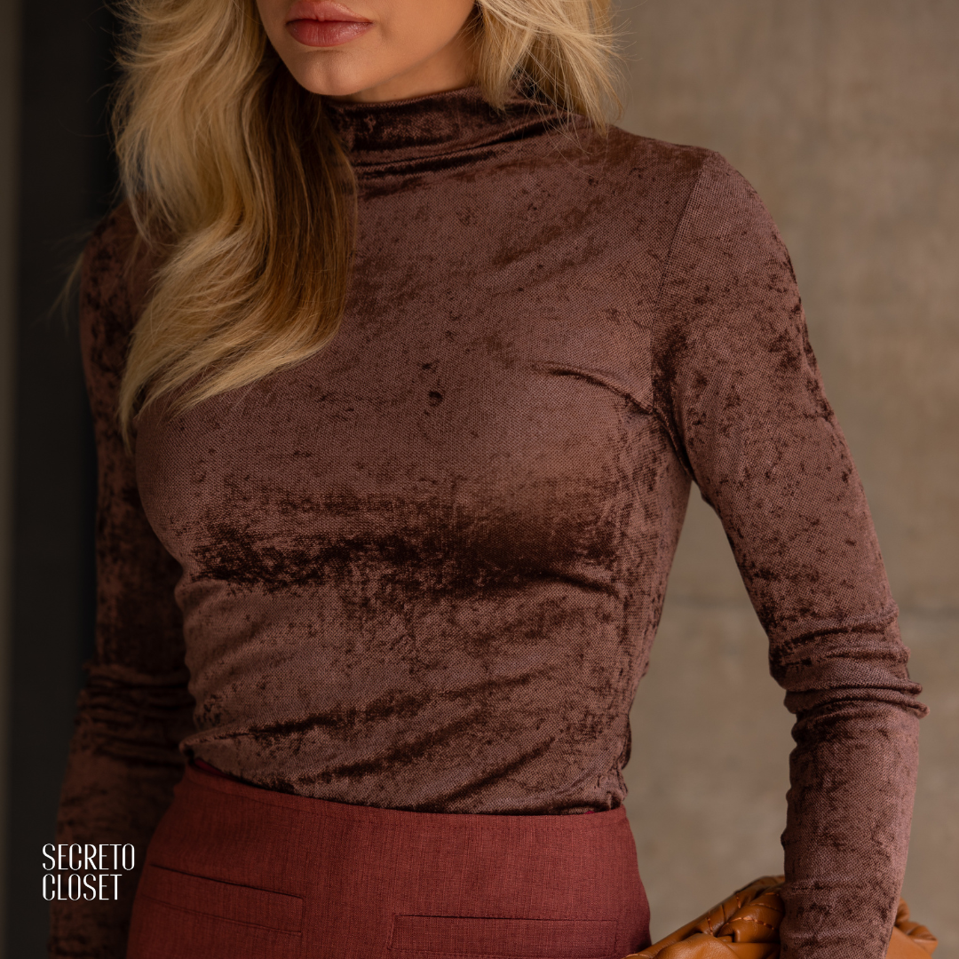Blusa Cacharrel Giali Marrom