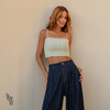 Cropped Listra Bordado Vittoria Pistache