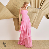 Vestido Longo Camadas Maura Rosa