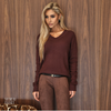 Blusa Interno Fluffy Frieda Café