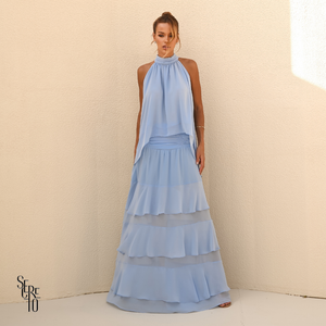 Conjunto Babado Odette Azul Seerenity