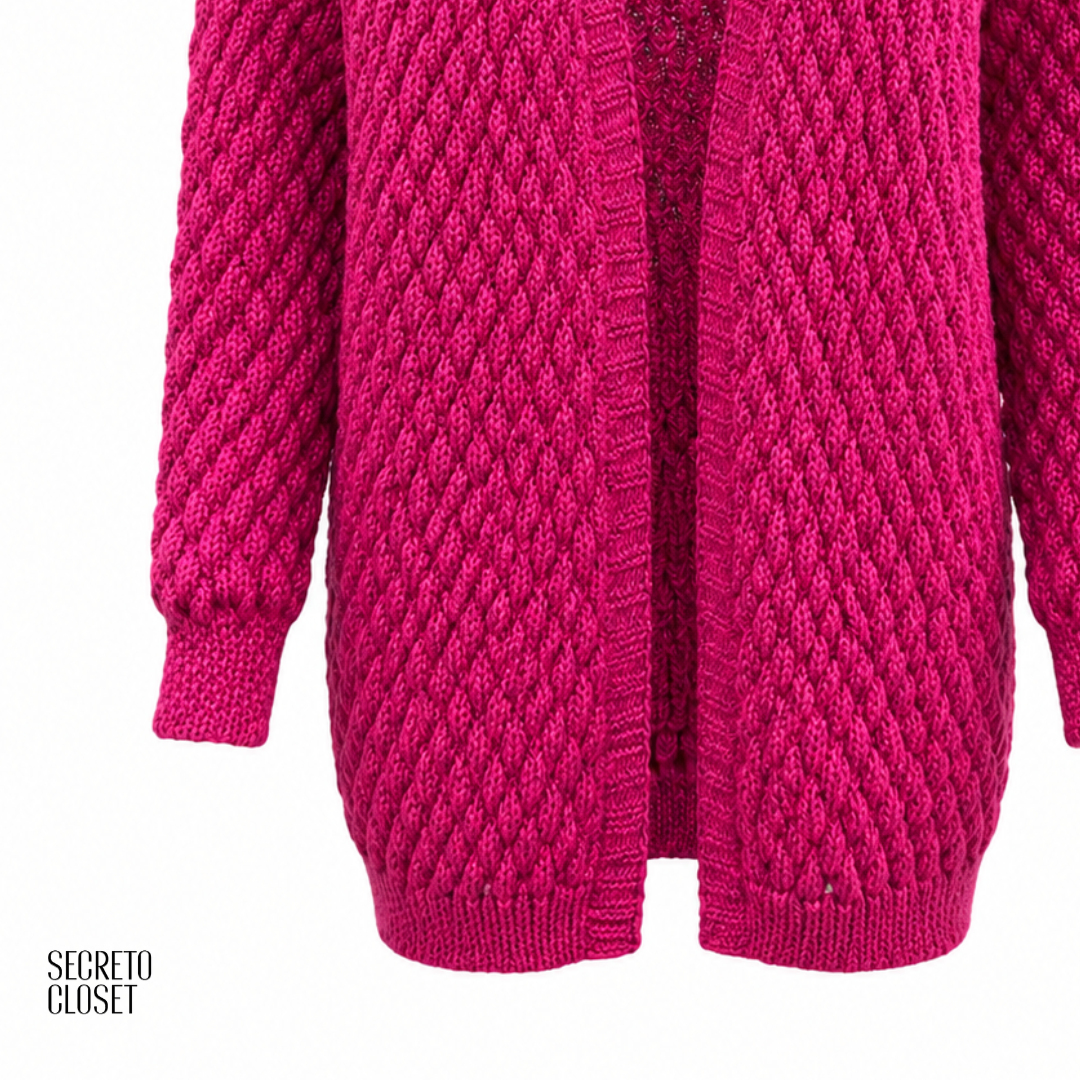 Casaco Tricô Deise Pink