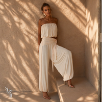 Conjunto Blusê e Calça Aladin Roberta Manteiga