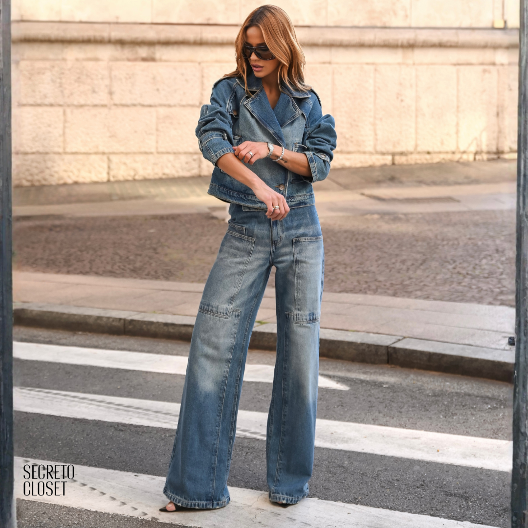 Jaqueta Jeans Cosima Azul