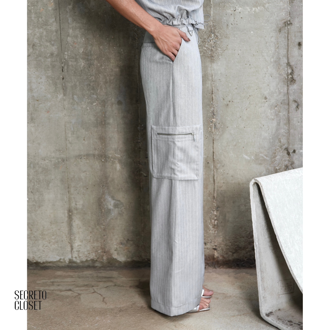 Conjunto Risca de Giz Hanna Cinza