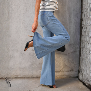 Calça Jeans Flare Livia Azul