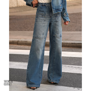 Calça Jeans Cós Elástico Maia Azul
