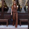 Conjunto Colete e Calça Alfaiataria Elora Capuccino
