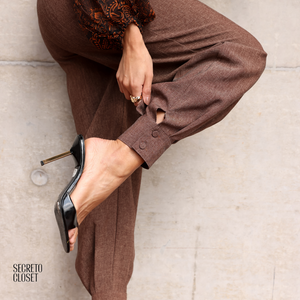 Calça Cenoura Manuela Marrom