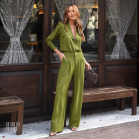 Conjunto Alfaiataria Alessia Verde Oliva