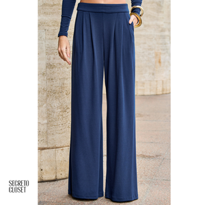 Conjunto Blusa e Calça Malha Joey Azul Marinho