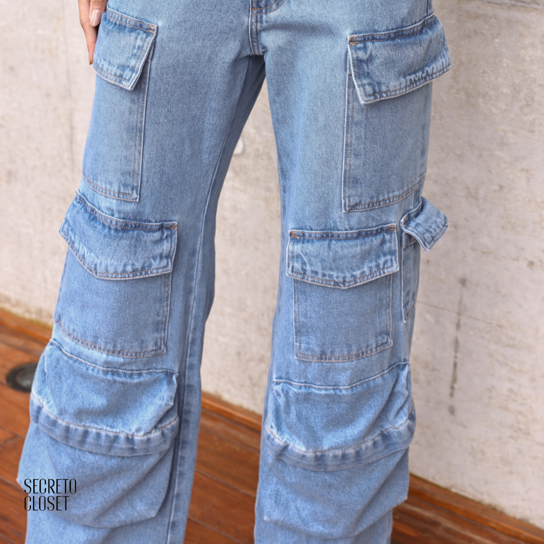 Macacão Jeans Dewi Azul