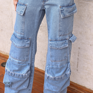 Macacão Jeans Dewi Azul