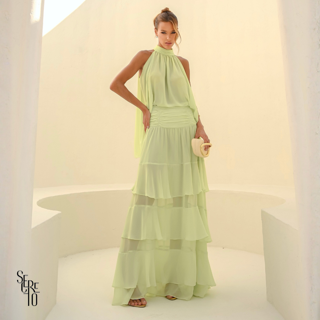 Conjunto Babado Odette Verde