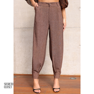 Calça Cenoura Manuela Marrom