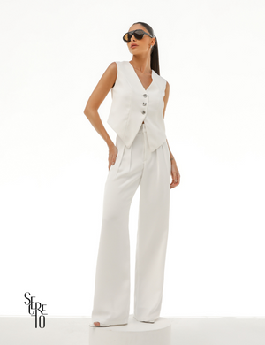 Conjunto Colete Alyne Off White