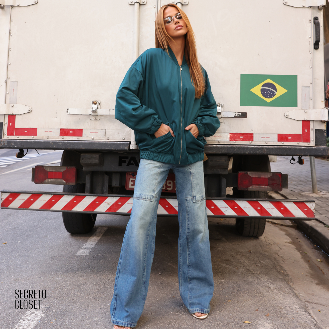 Jaqueta Esportiva Margarida Verde