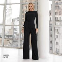 Conjunto Blusa e Calça Malha Joey Preto