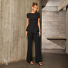 Conjunto Assimétrico Florine Preto