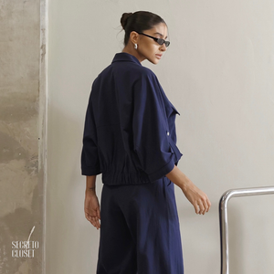 Conjunto Blusa e Calça Jogger Ingrid Azul Marinho