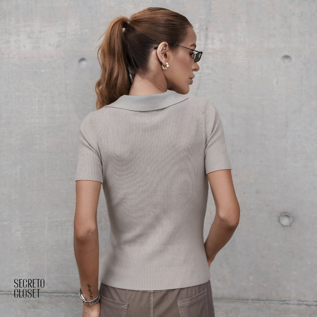 Blusa Modal Polo Vitória Fendi