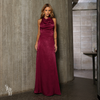 Vestido Longo Costas Trançada Tatiana Cereja