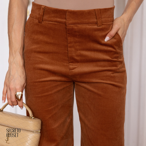 Calça Cotelê Maitê Camel