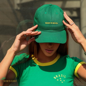 Boné Clássico Bordado Made Verde