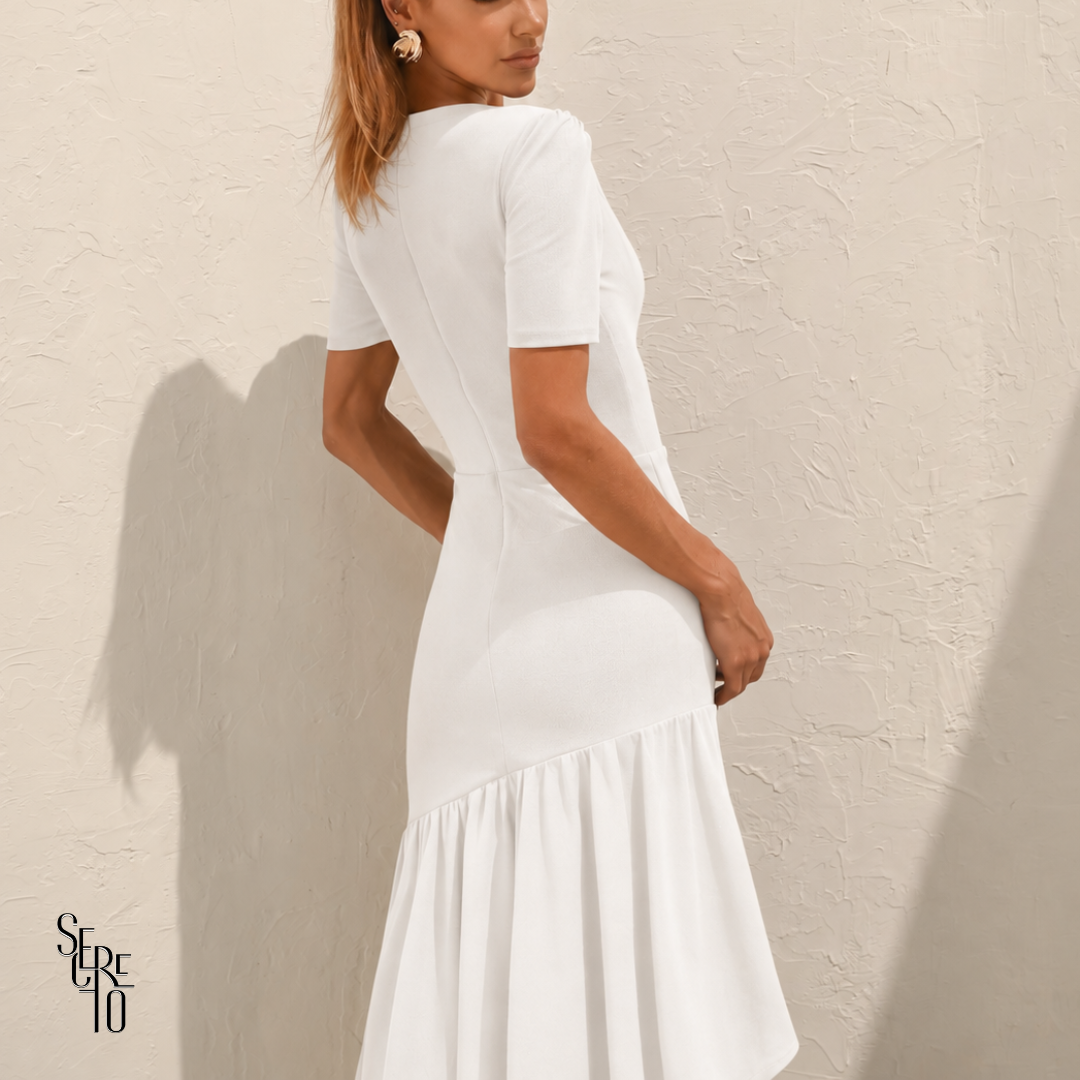Vestido Saia Dupla Coralie Branco