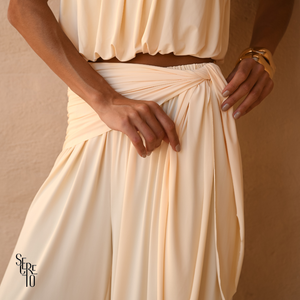 Conjunto Blusê e Calça Aladin Roberta Manteiga
