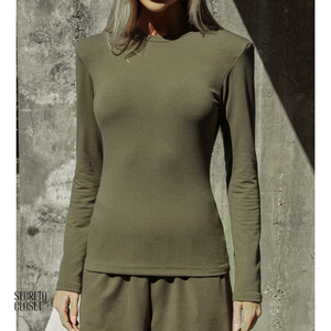 Conjunto Blusa e Calça Moletinho Eleni Militar