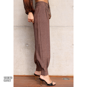 Calça Cenoura Manuela Marrom