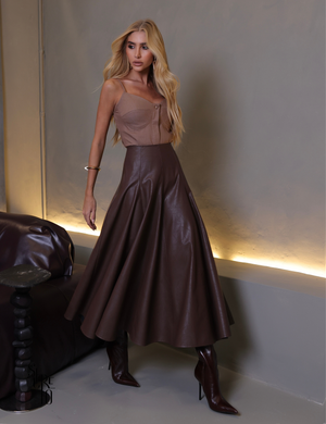 Saia Midi Courino Khris Café