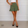 Saia Curta Tweed Mia Verde