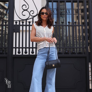 Calça Jeans Flare Livia Azul Claro